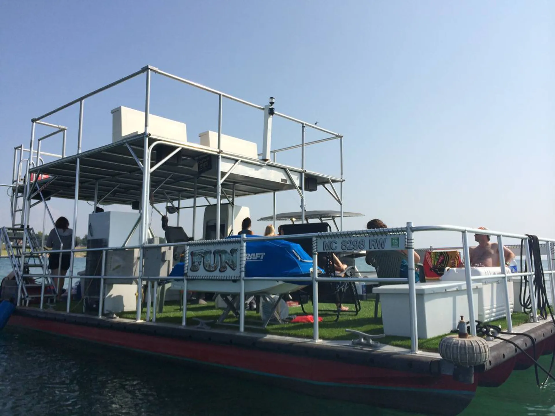 Custom  17x40 Custom 5 Pontoon deck boat in Chicago, IL — photo 2