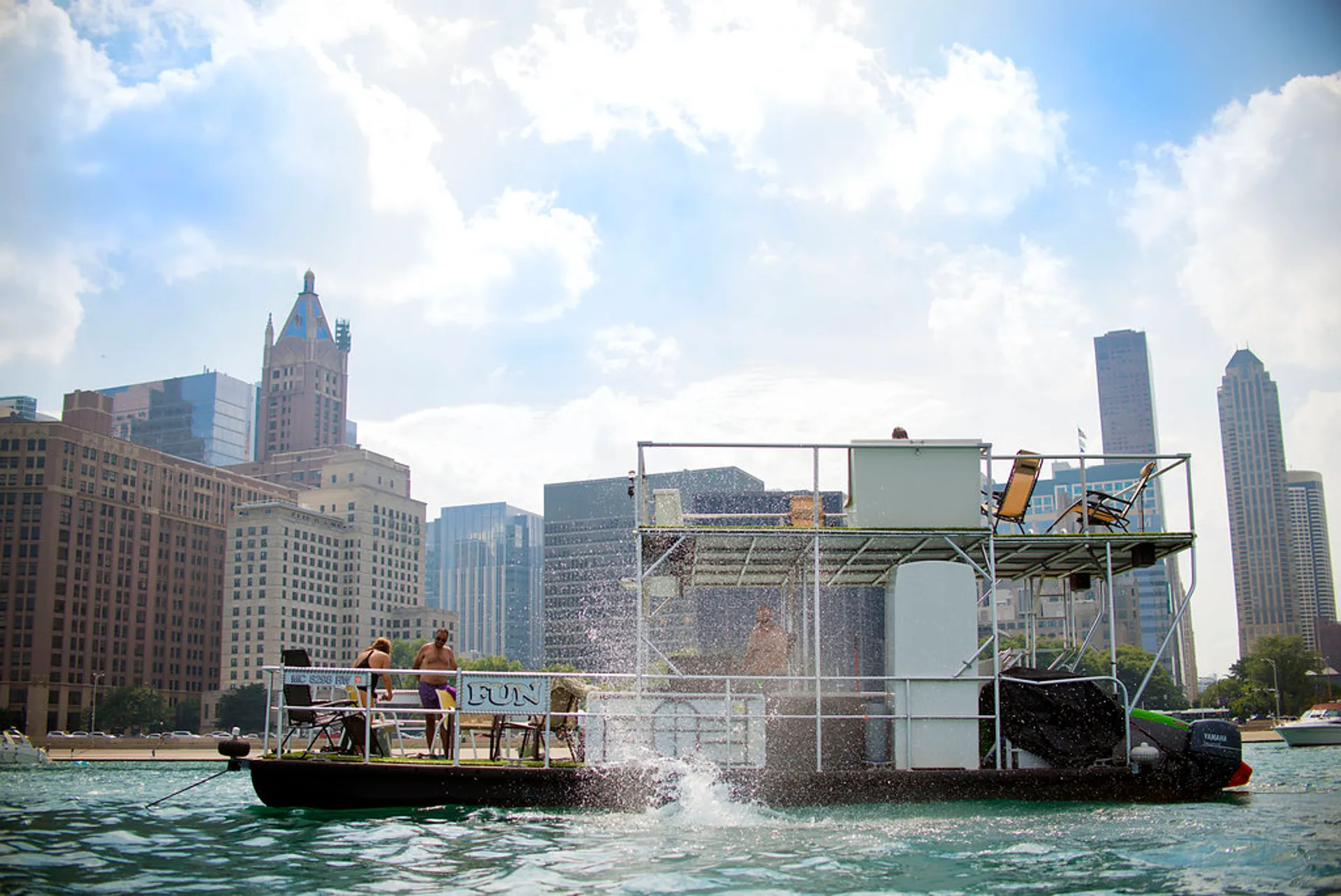 Custom  17x40 Custom 5 Pontoon deck boat in Chicago, IL — photo 3