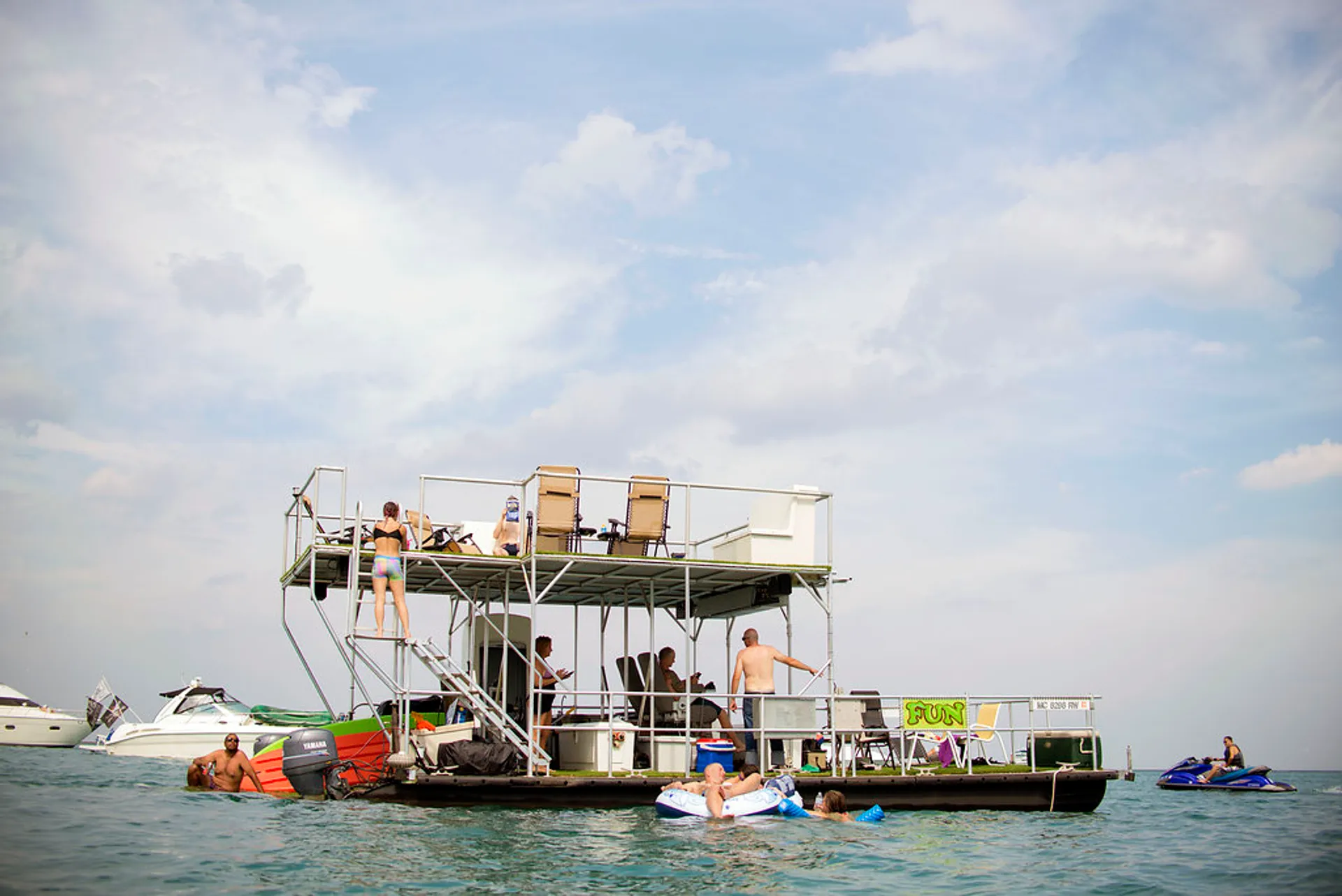 Custom  17x40 Custom 5 Pontoon deck boat in Chicago, IL