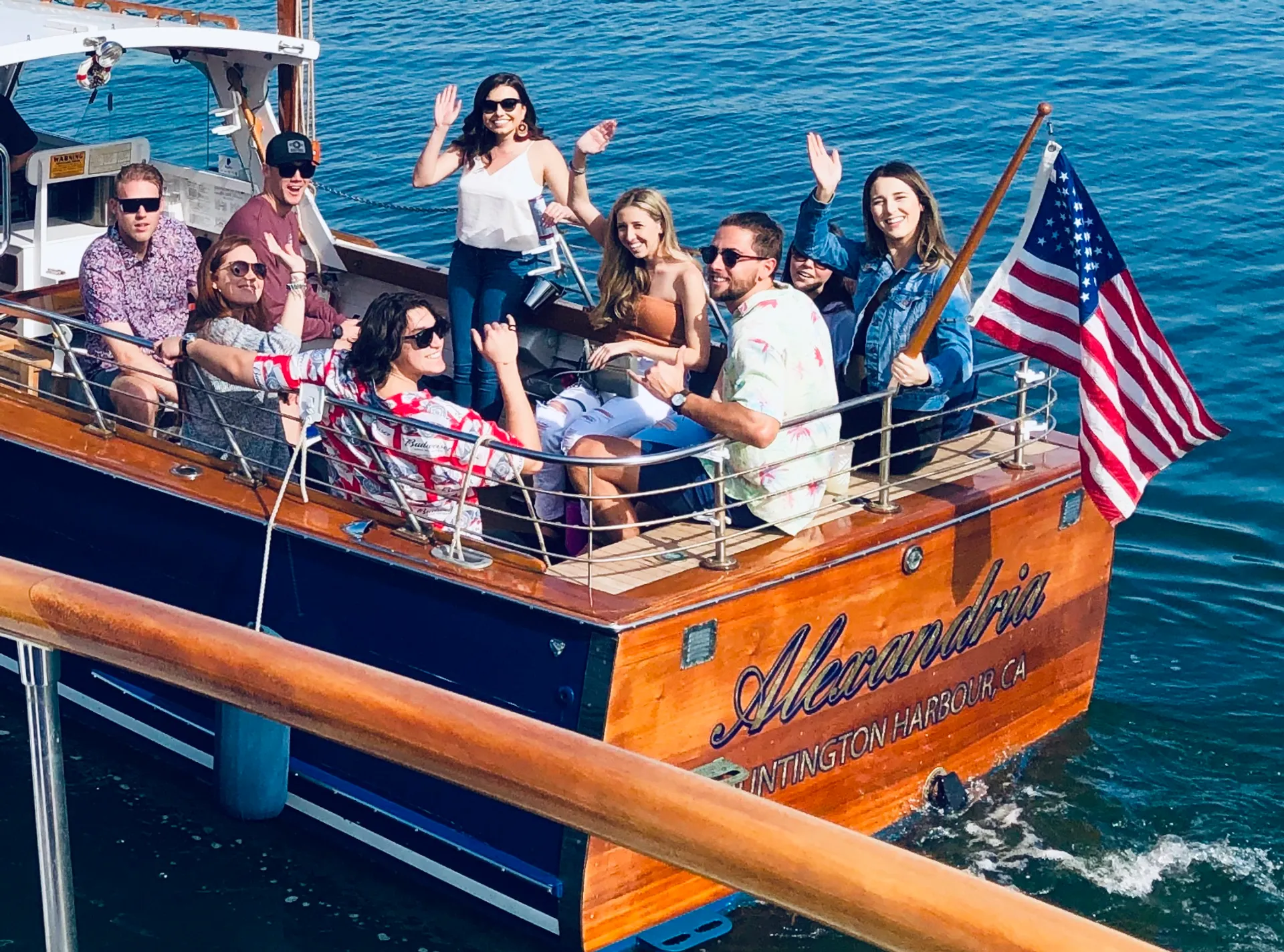 12 Passenger Classic Wood Boat in Huntington Beach, California