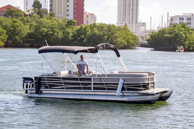 Rent a Bentley pontoon in Hallandale Beach, FL near me