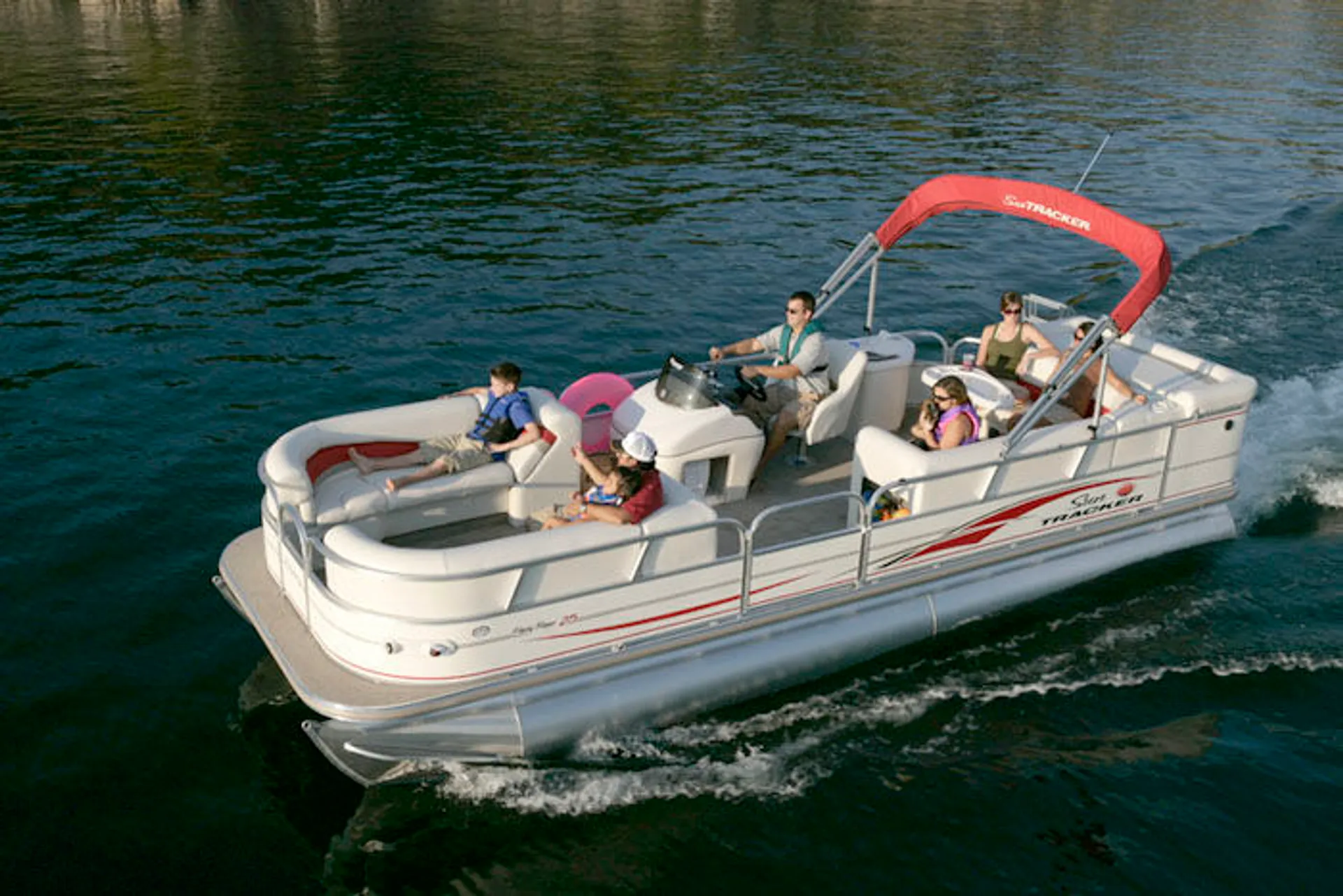 Sun Tracker by Tracker Marine Party Barge 22 I/O Regency in Leander, TX — photo 2