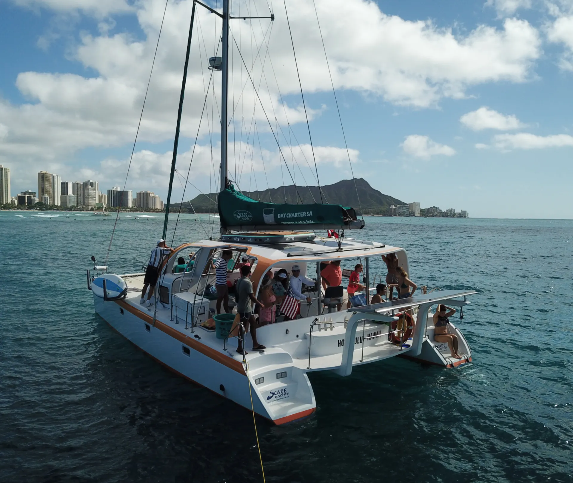 Luxury High Performance Waikiki Sailing Catamaran