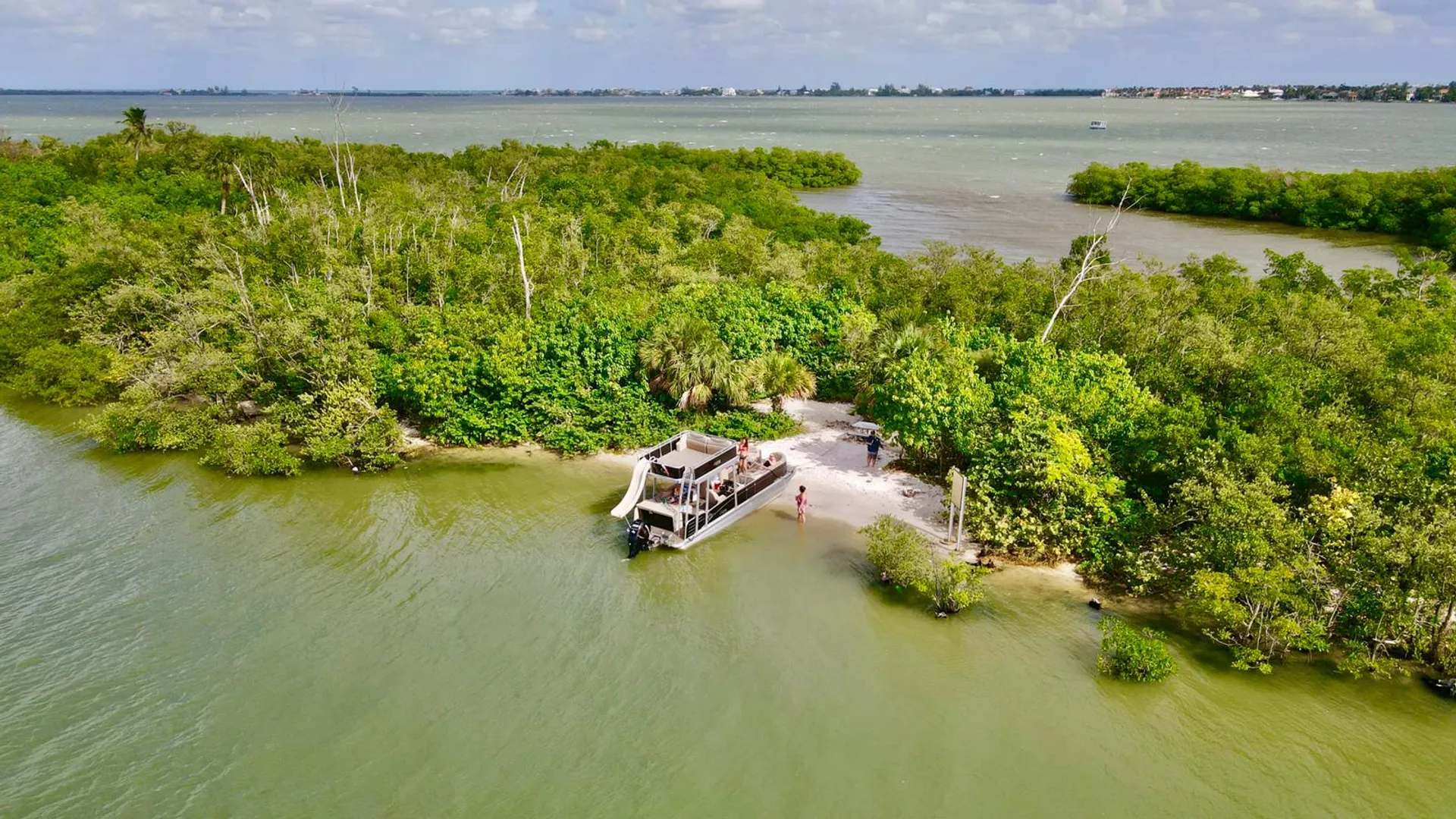 Double Decker Pontoon with a Slide in Jupiter/Peanut Island