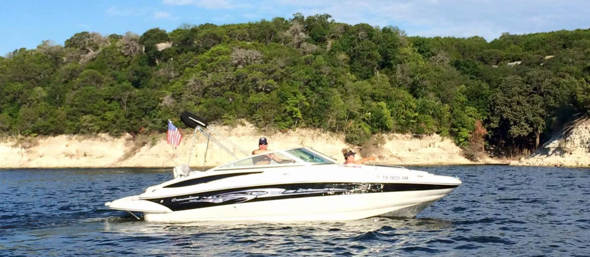 Beautiful Crownline with a licensed Capt.  fits 8