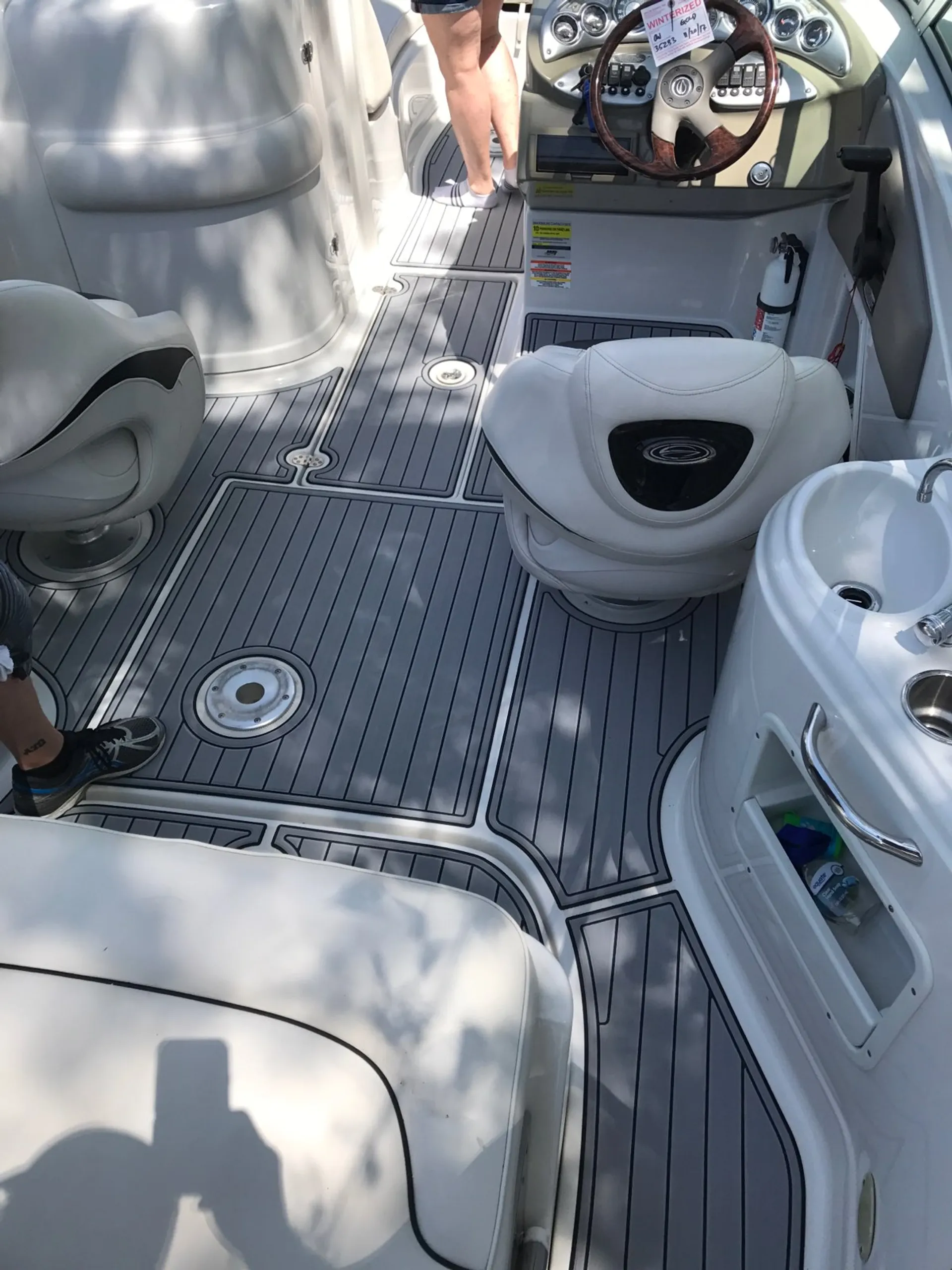 Beautiful Crownline with a licensed Capt.  fits 8