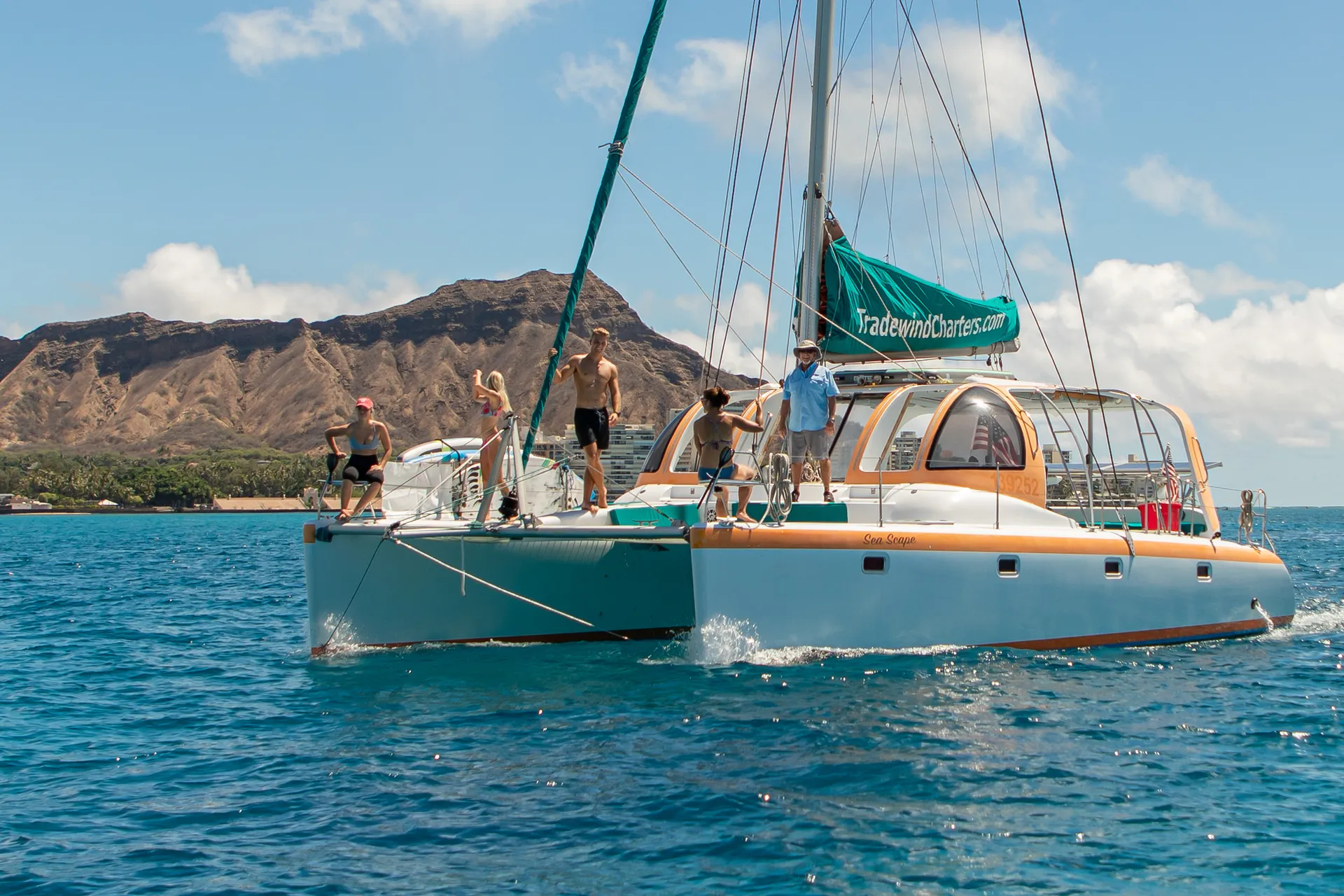 Luxury High Performance Waikiki Sailing Catamaran