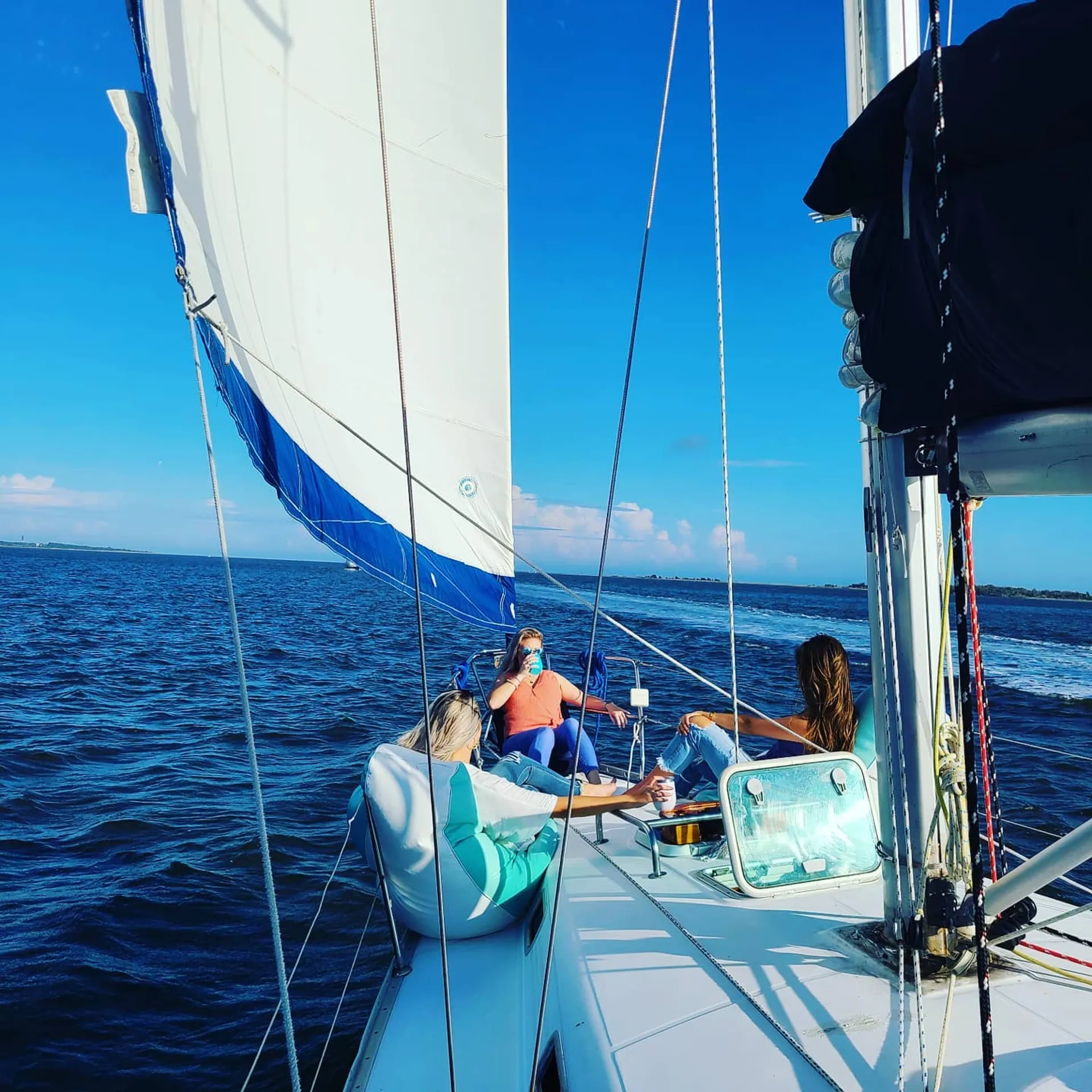 BYOB Sailing on a Luxury Monohull in the Charleston Harbor
