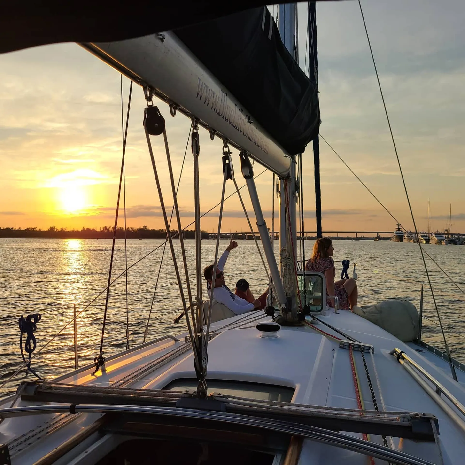 BYOB Sailing on a Luxury Monohull in the Charleston Harbor