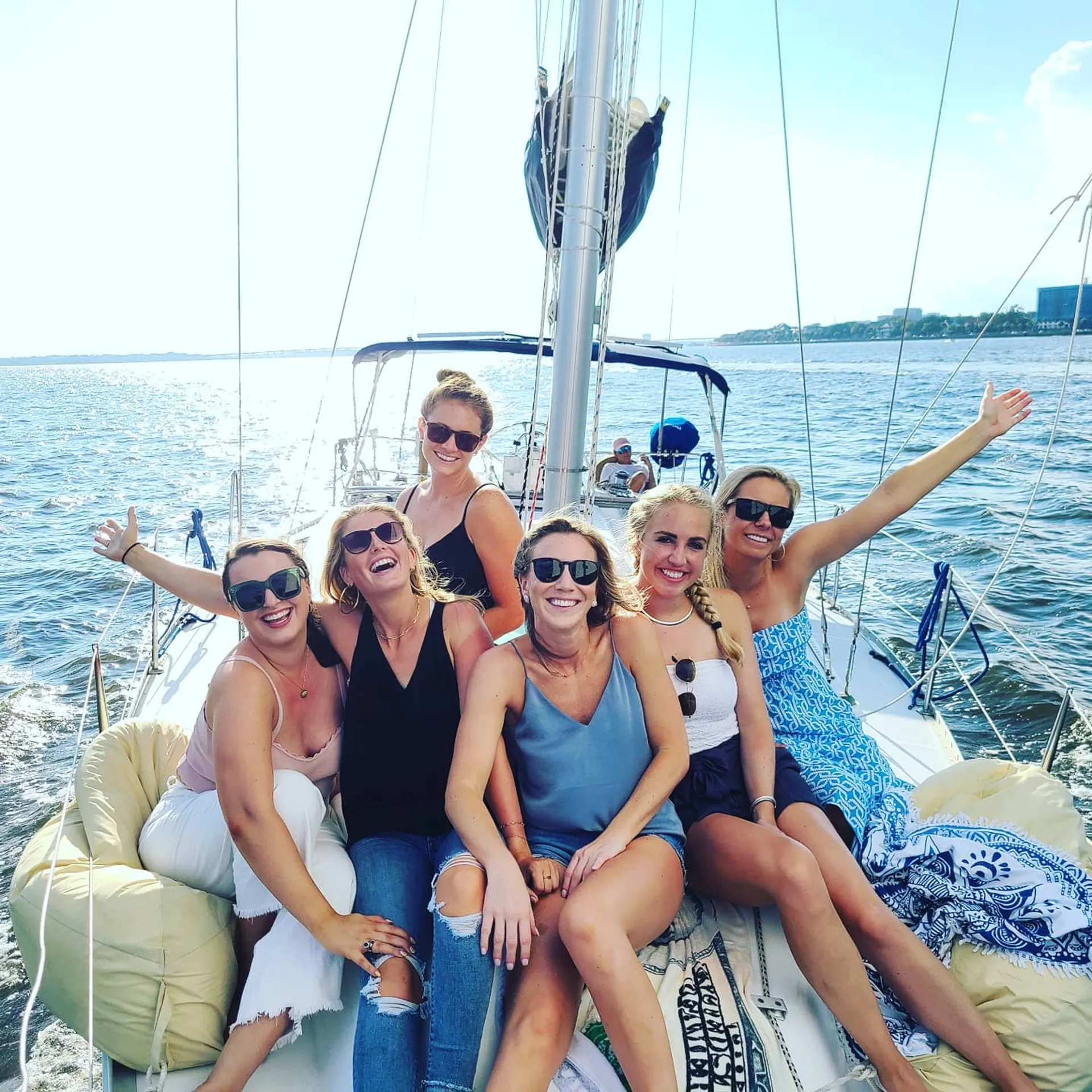 BYOB Sailing on a Luxury Monohull in the Charleston Harbor