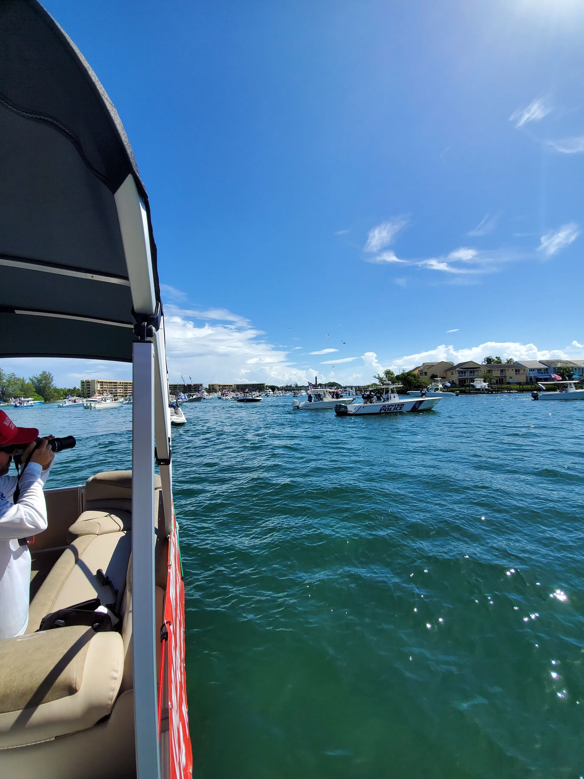 Double Decker Pontoon with a Slide in Jupiter/Peanut Island