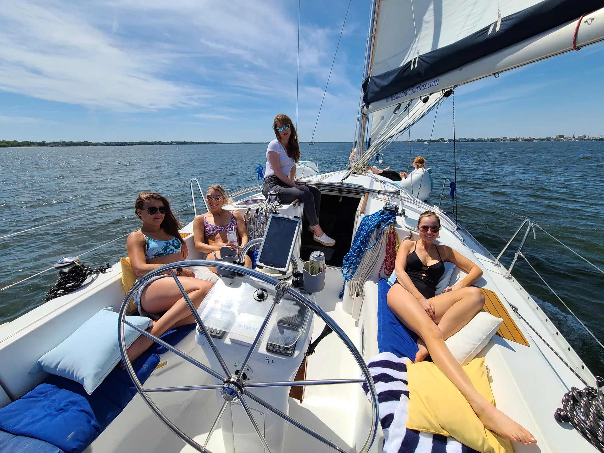 BYOB Sailing on a Luxury Monohull in the Charleston Harbor
