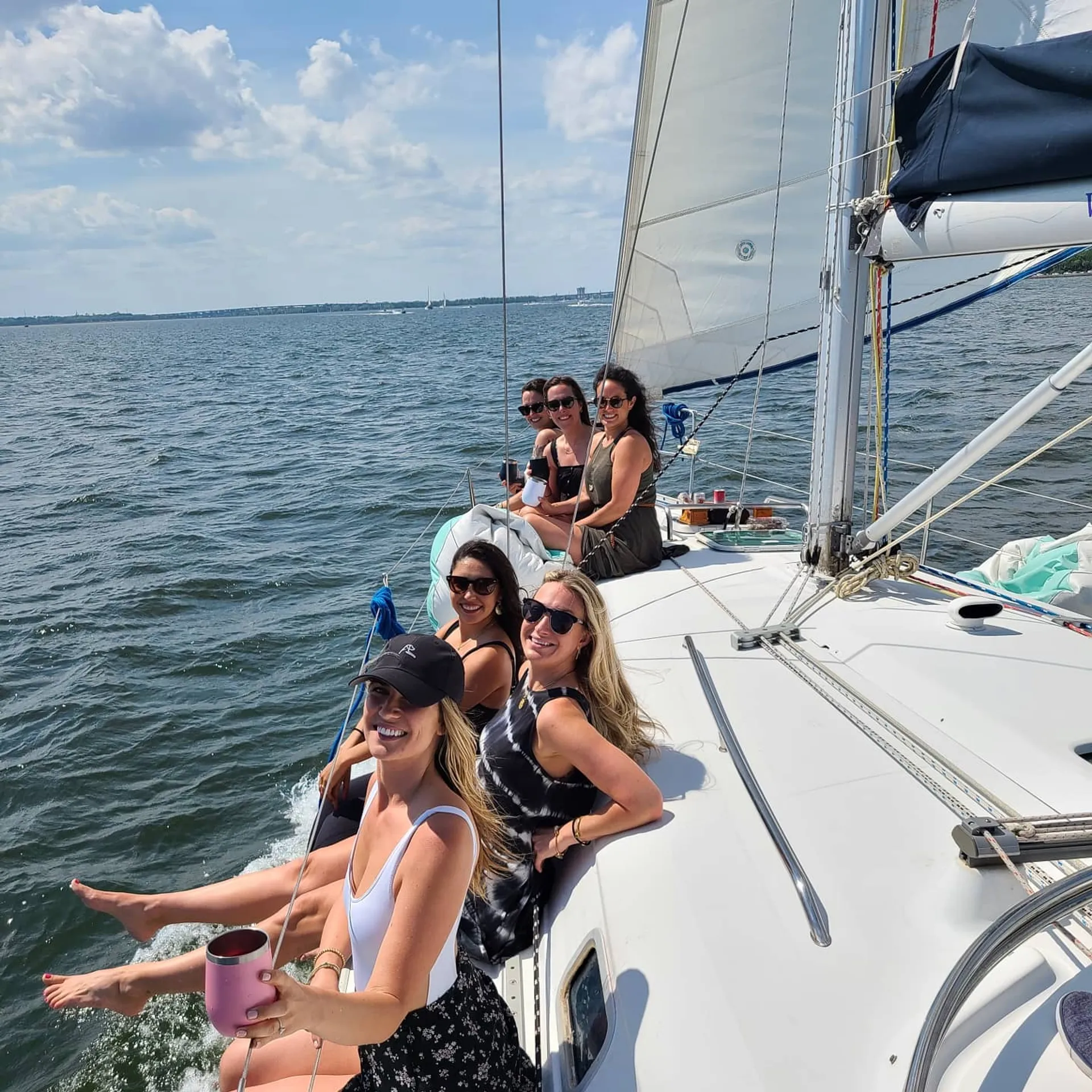 BYOB Sailing on a Luxury Monohull in the Charleston Harbor