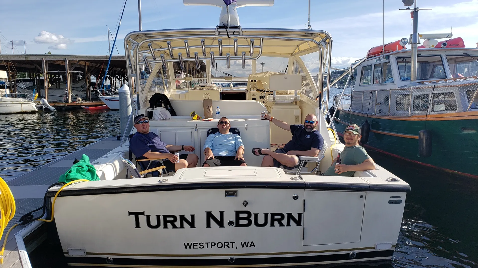 Relaxing cruising around Lake Union
