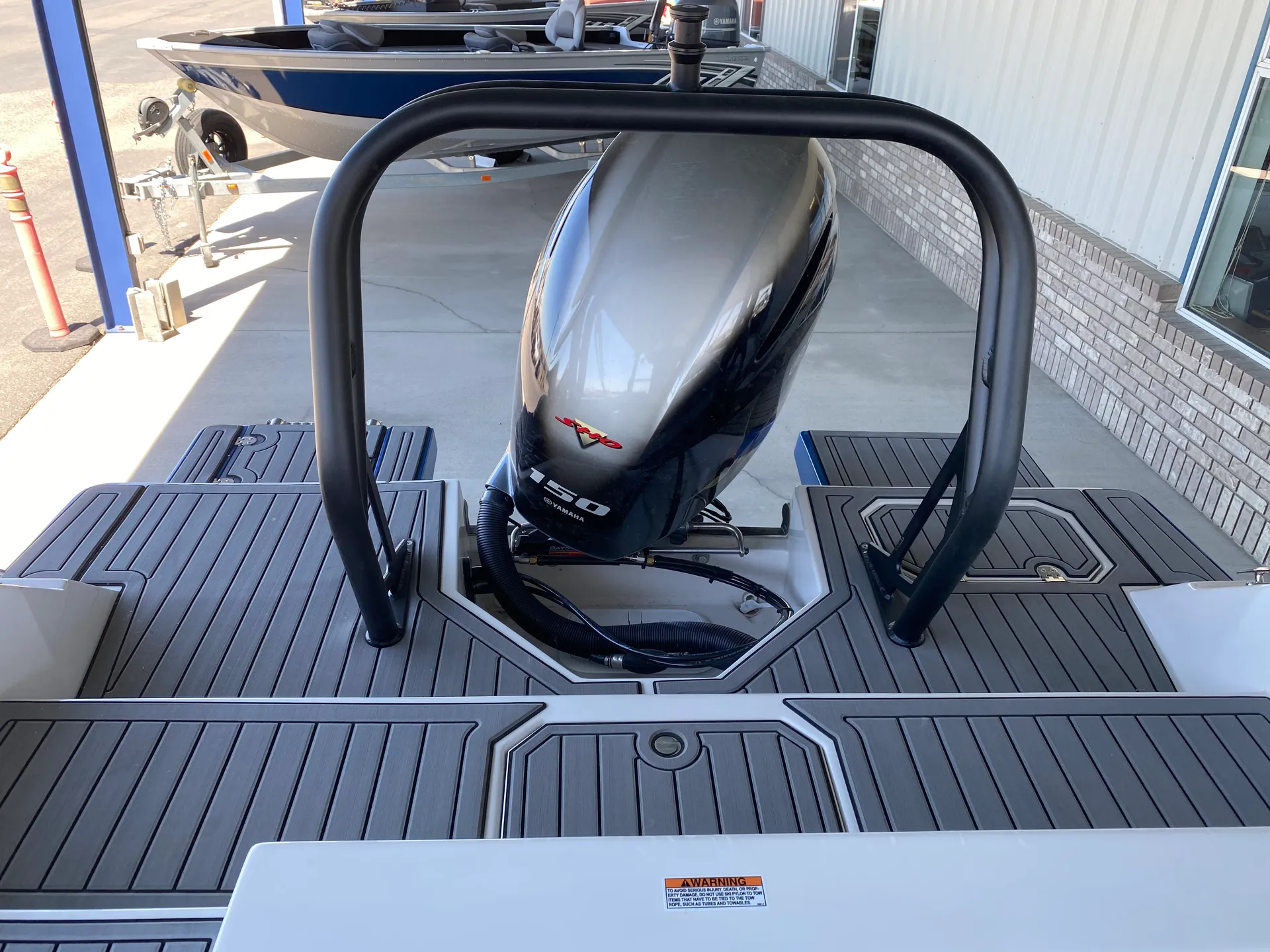 NEW deck boat with swim platforms