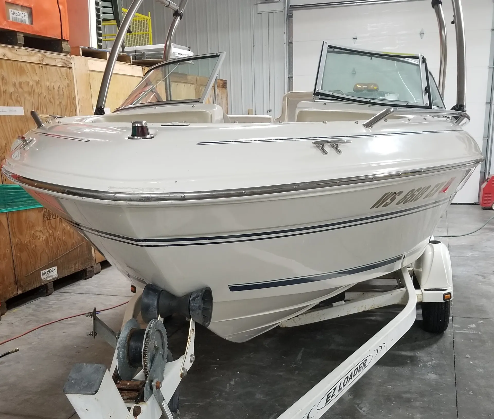 SeaRay 190 bowrider on beautiful Silver Lake WI