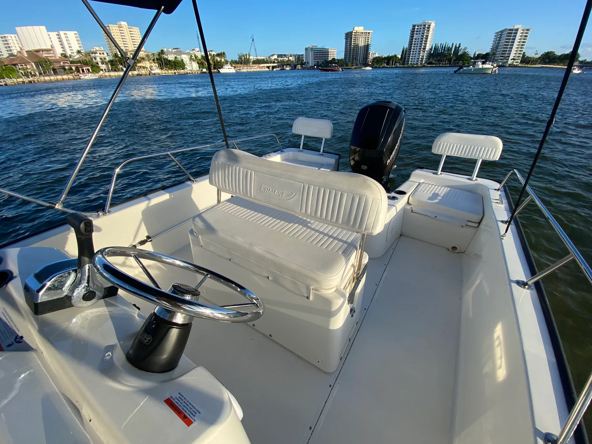 Cruise in Style! 21' Boston Whaler Fits Up to 9
