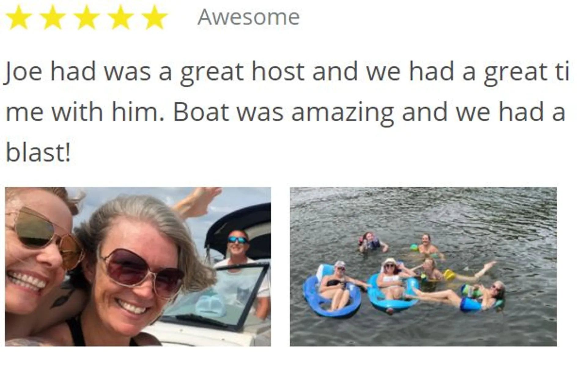 USCG Captained - 29' Sea Ray - All-Inclusive pricing.