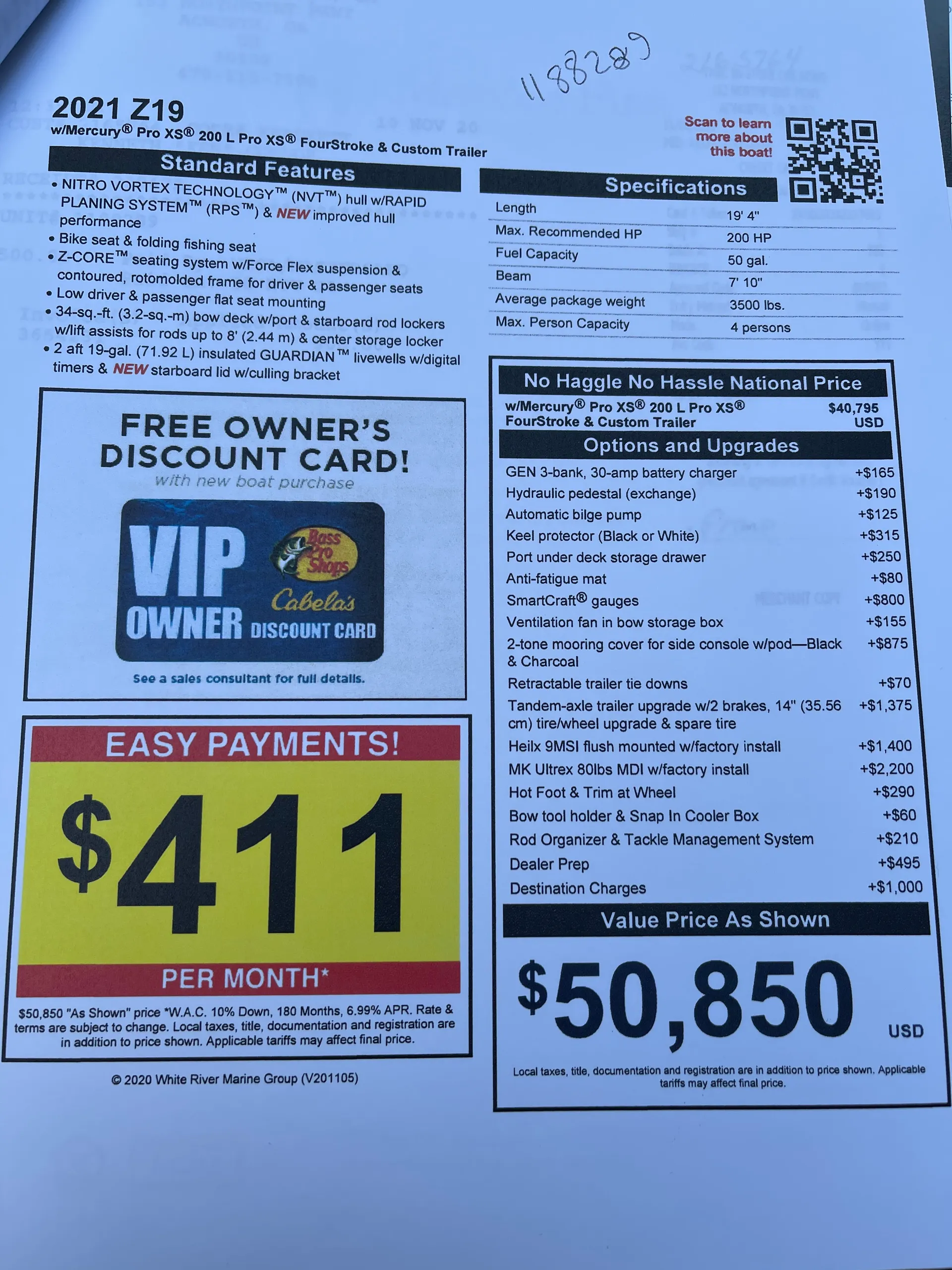 NITRO BY TRACKER MARINE Z-19 SPORT W/200L PRO XS OPTIMAX W/TRLR in Buford, GA — photo 2