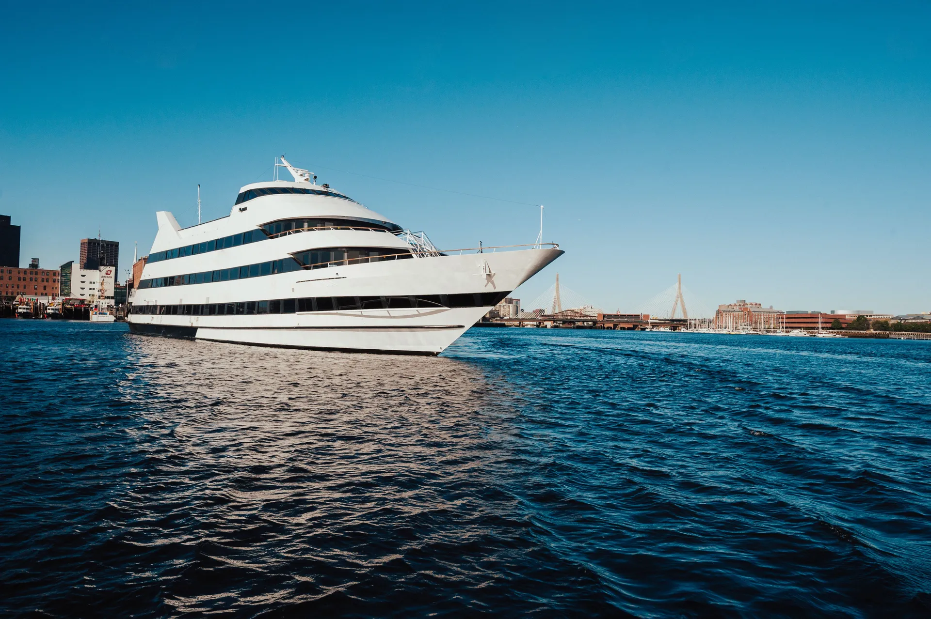 Cruise aboard our vessel and savor breathtaking views of Boston! 