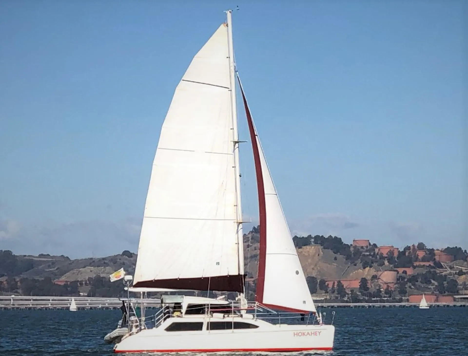 Safe &amp; solid sailing catamaran - Green power! Great location!