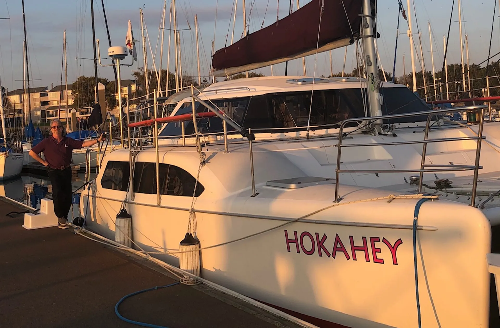 Safe &amp; solid sailing catamaran - Green power! Great location!