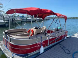 20 ft Pontoon Party Barge DLX/ 9 pax/ Gas included boat photo