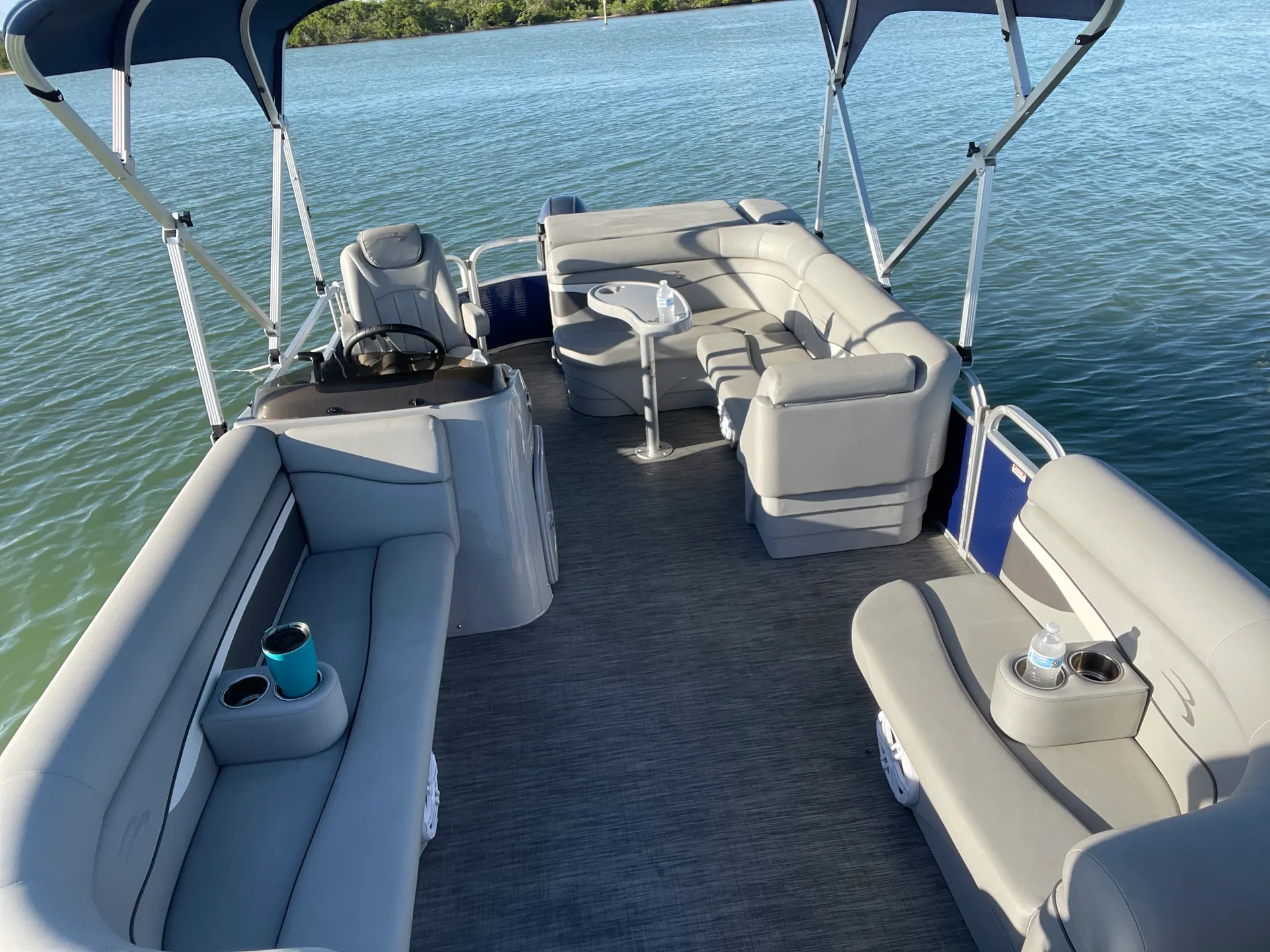 Fuel and iced down cooler with a dozen waters are included