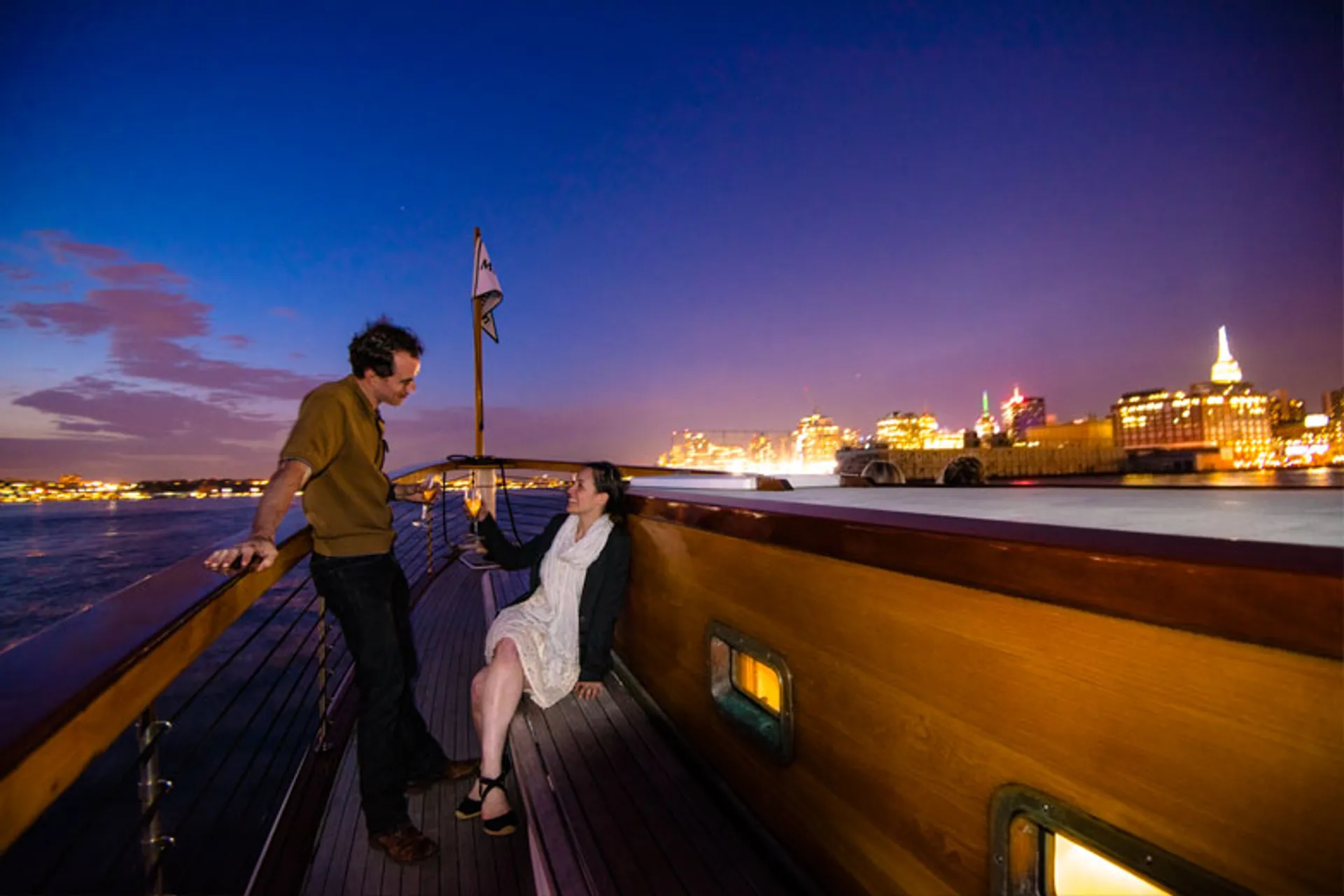  Host your events in style on this 80' gorgeous yacht in New York.