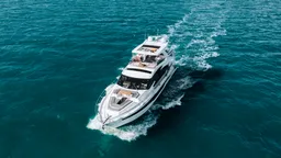 72ft Flybridge Yacht with Bar and Water Toys – Marco Island boat photo