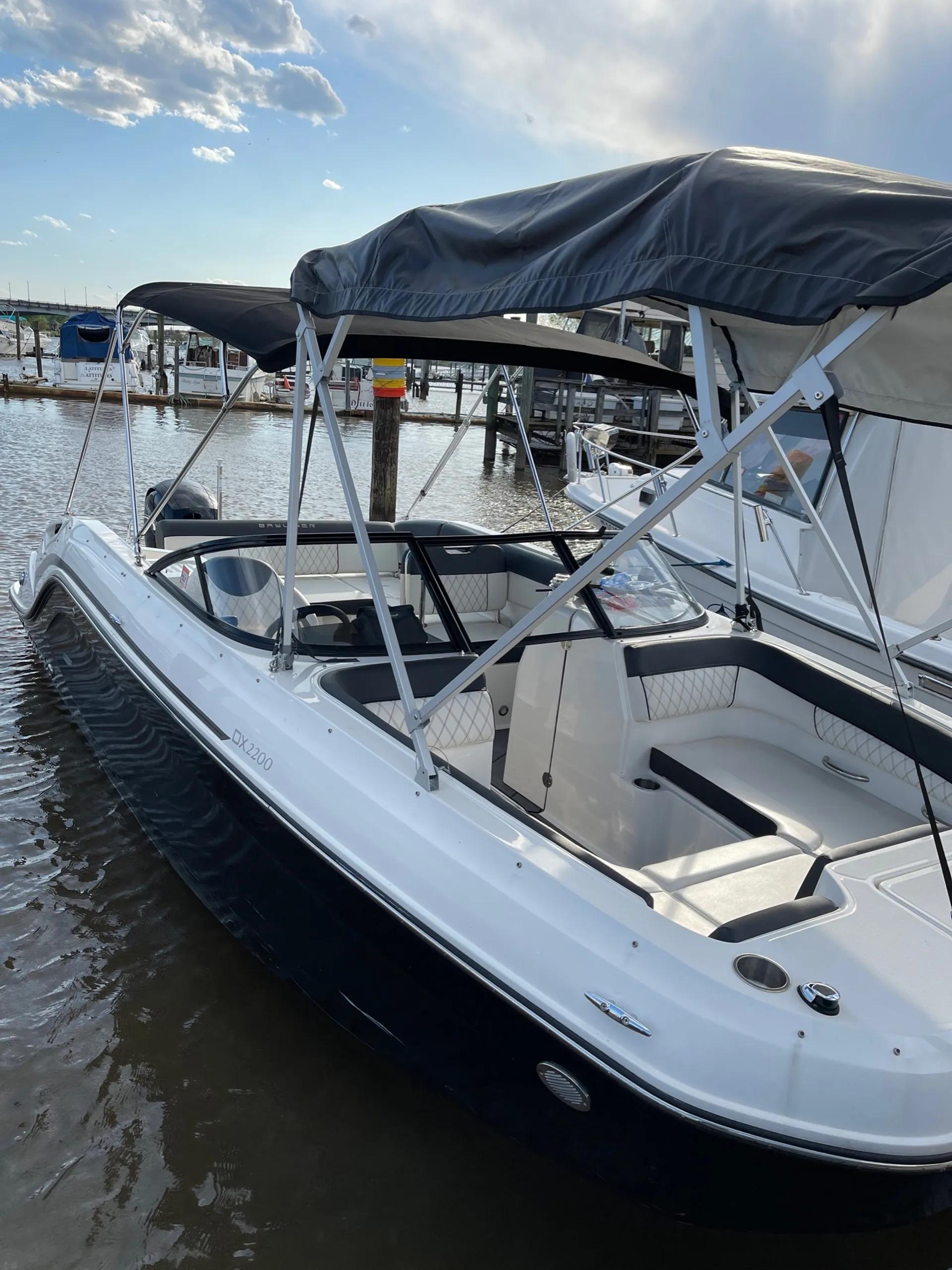 DMV’s Cleanest Party Deck Boat Bayliner with Mercury 150