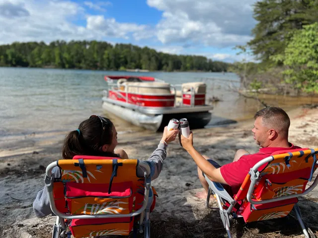 Rent a Sun Tracker by Tracker Marine pontoon in Cumming, GA near me