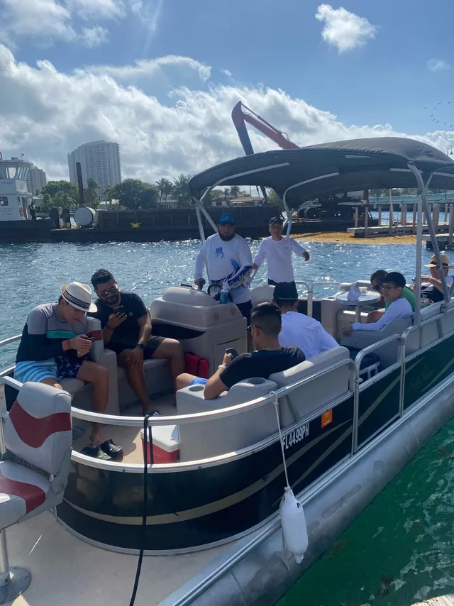 Rent a SunChaser by Smoker Craft pontoon in Riviera Beach, FL near me