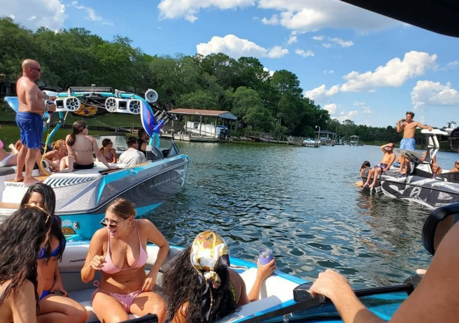 Crab island excursion & Wakesurf session on a 2025 Nautique G23 