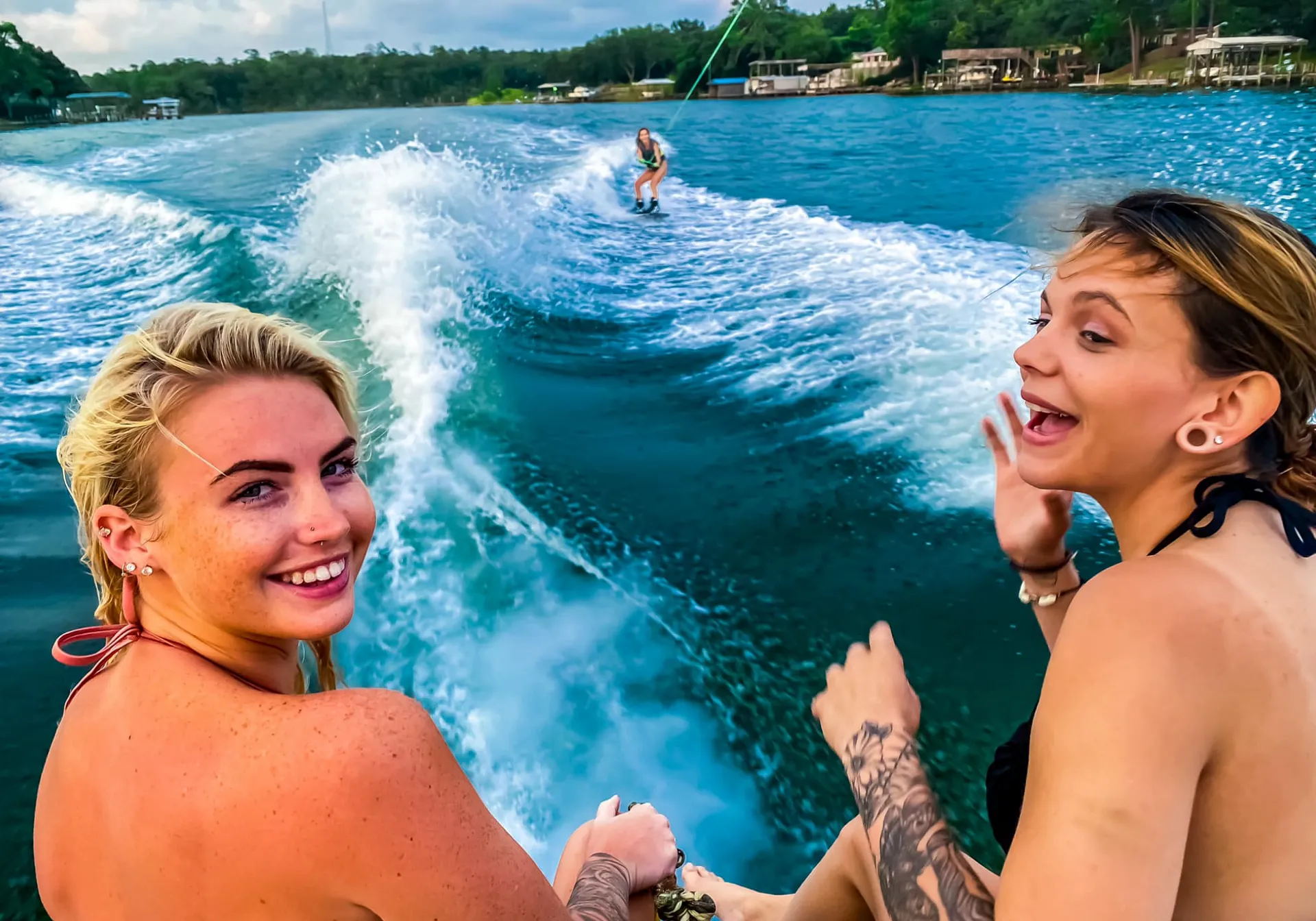 Crab island excursion & Wakesurf session on a 2025 Nautique G23 