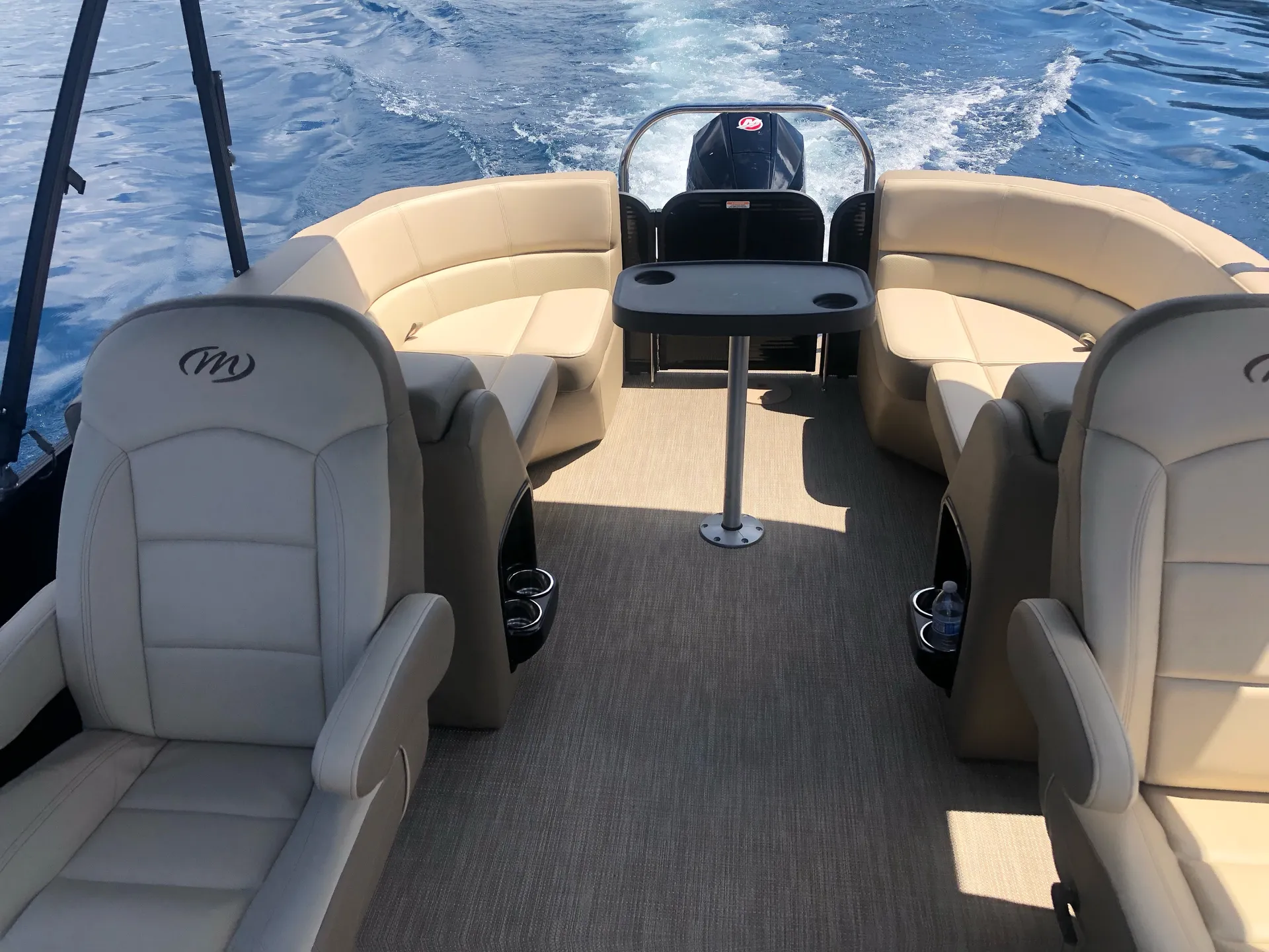 New 24 Manitou Tritoon Boat