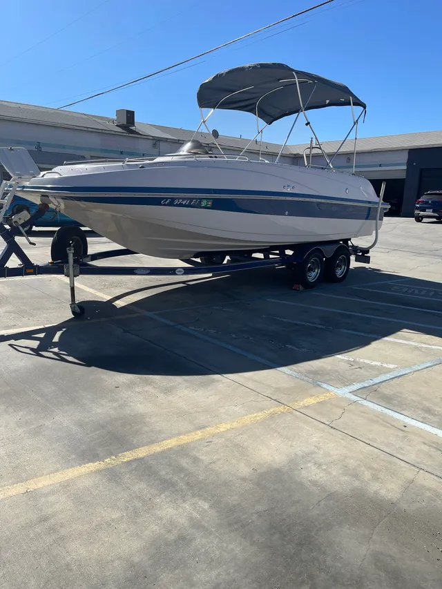 Rent a Tahoe By Tracker Marine deck boat in San Jacinto, CA near me