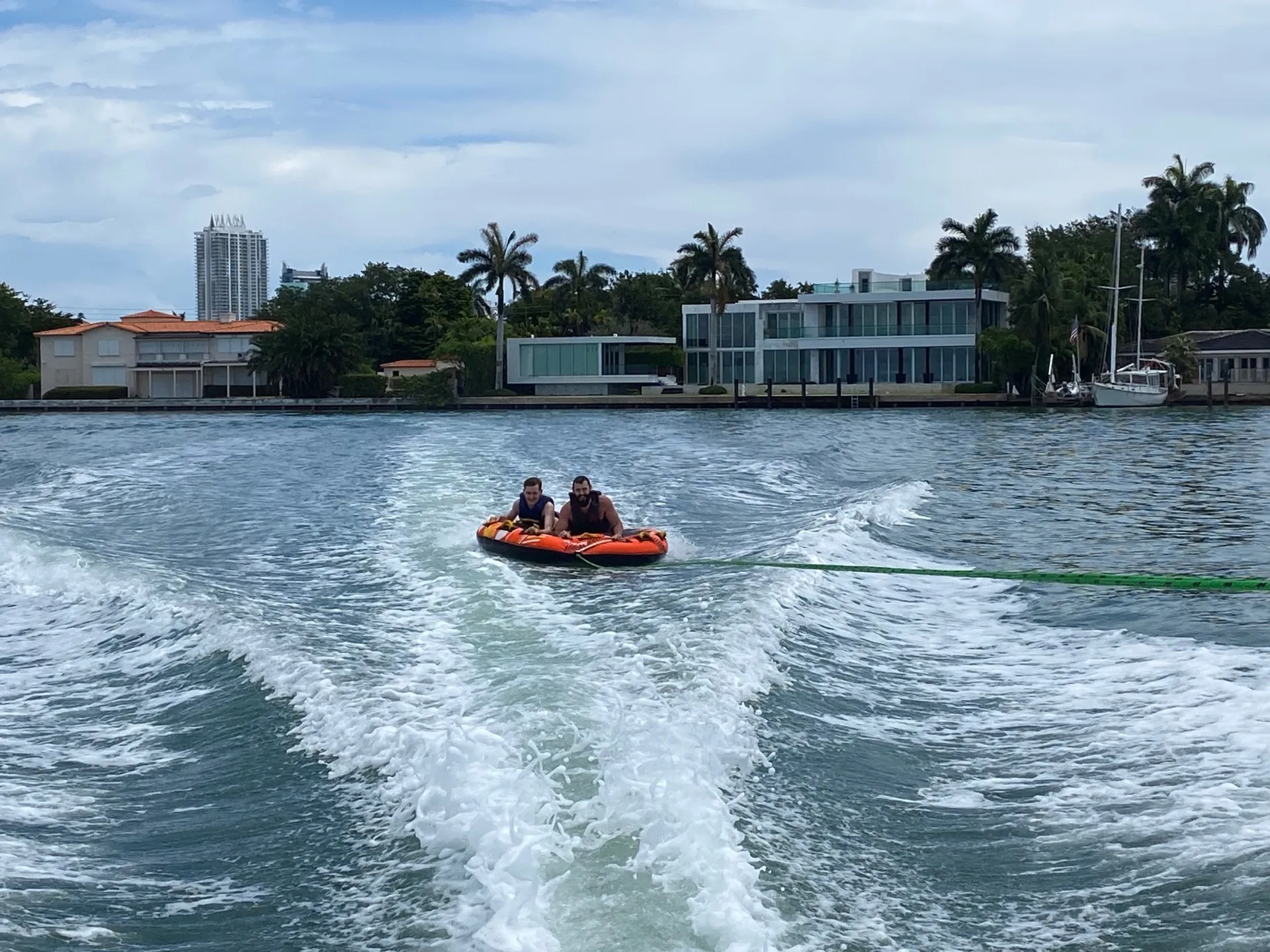 Tubing and Miami Cruise plus wakeboarding option