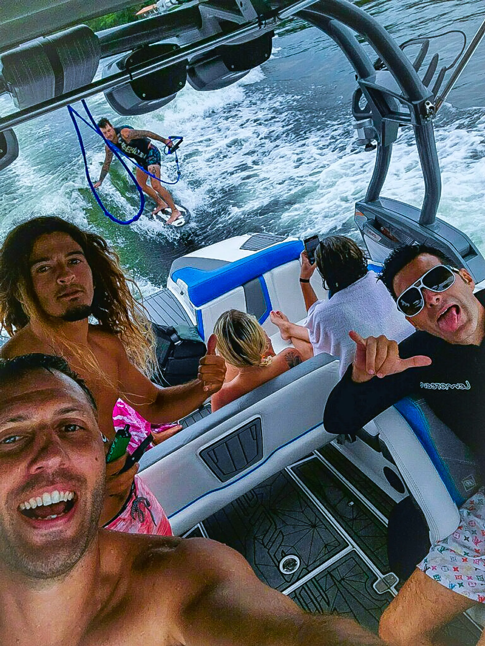 Crab island excursion & Wakesurf session on a 2025 Nautique G23 