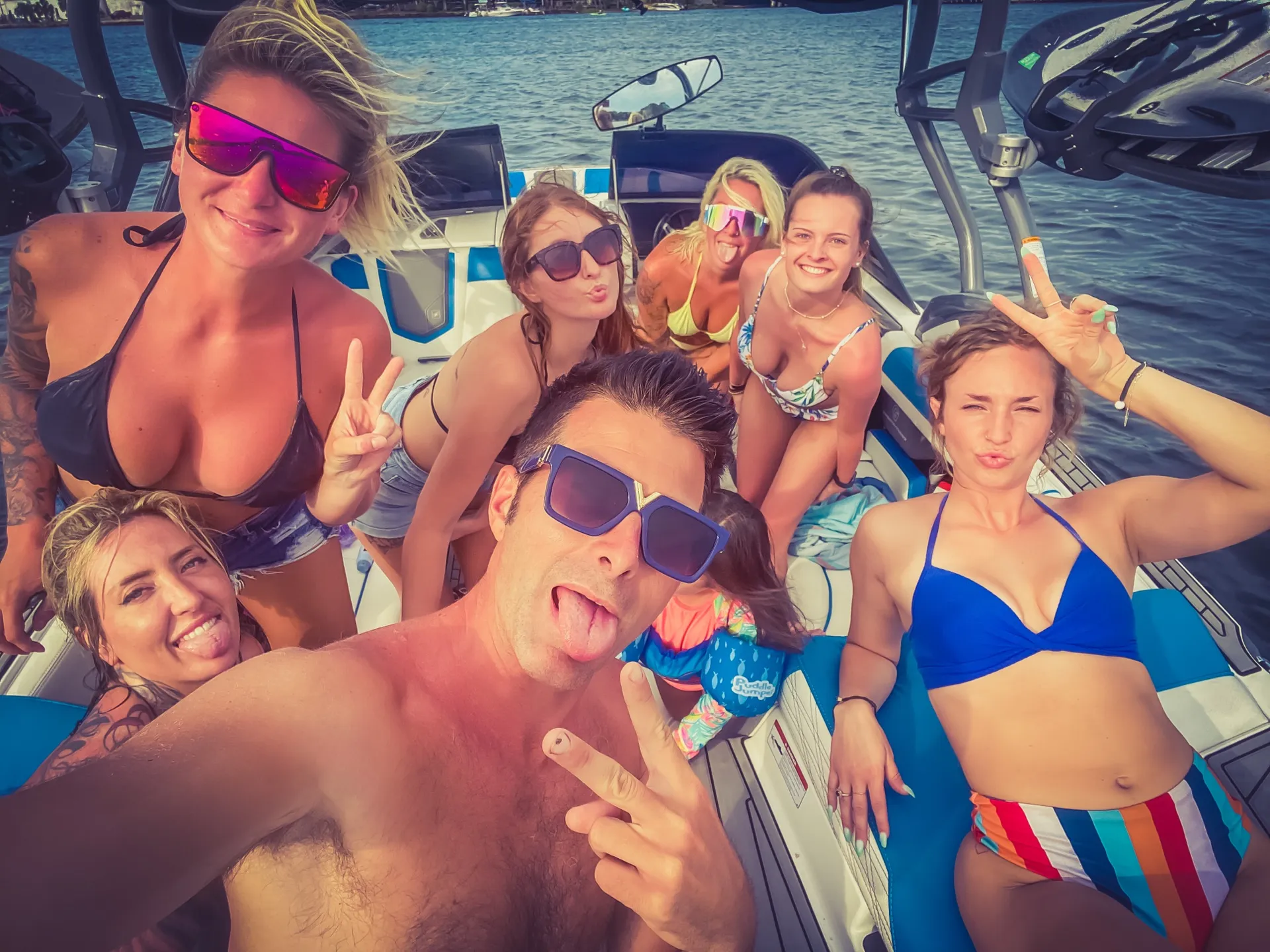 Crab island excursion & Wakesurf session on a 2025 Nautique G23 