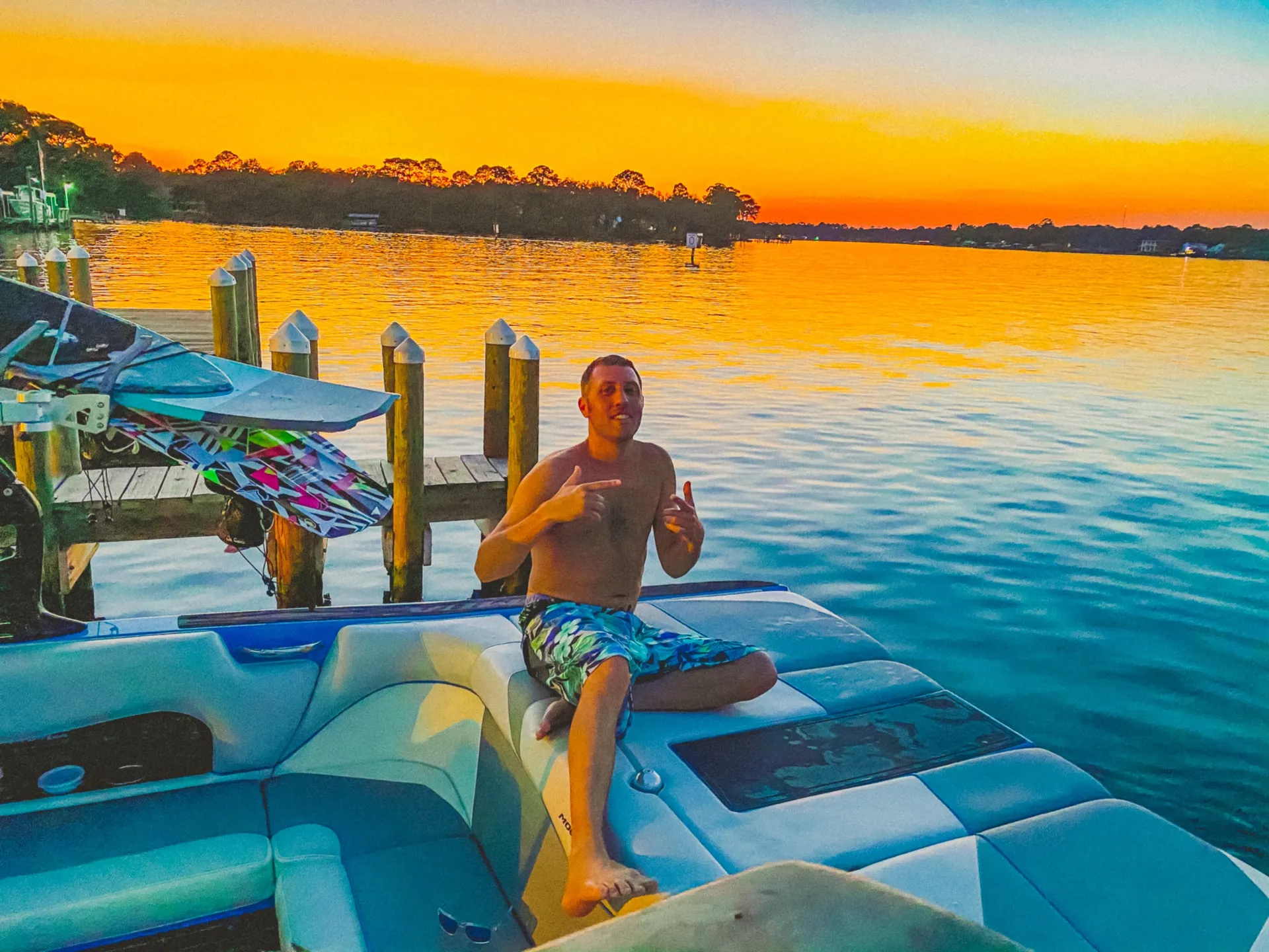 Crab island excursion & Wakesurf session on a 2025 Nautique G23 