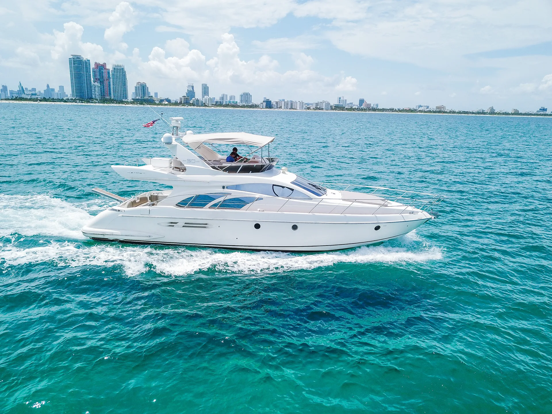 Rent this Azimut 50 in Miami Beach! With free 1 hour jet ski!!!