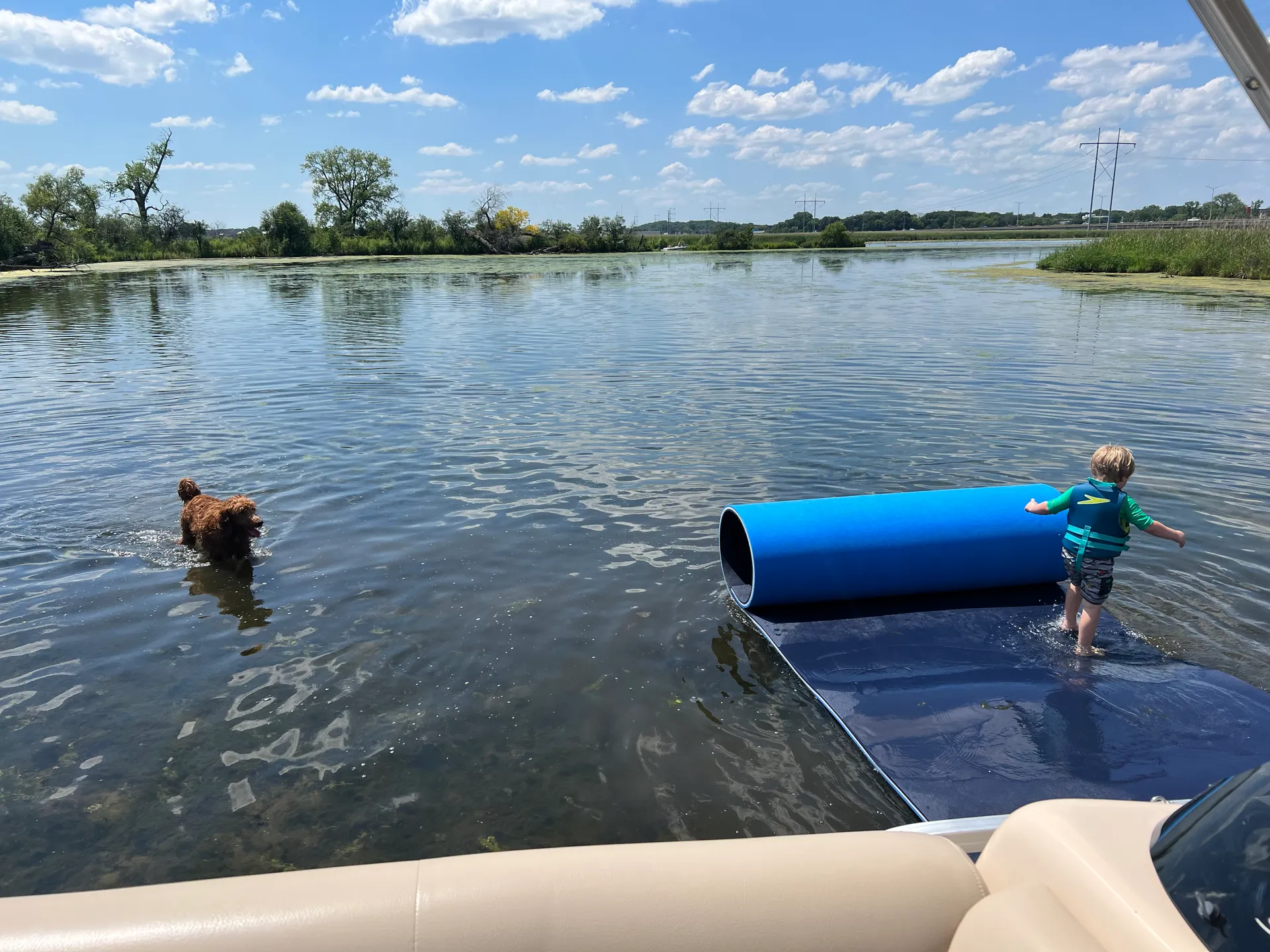 SunTracker Party Barge with all the extras!