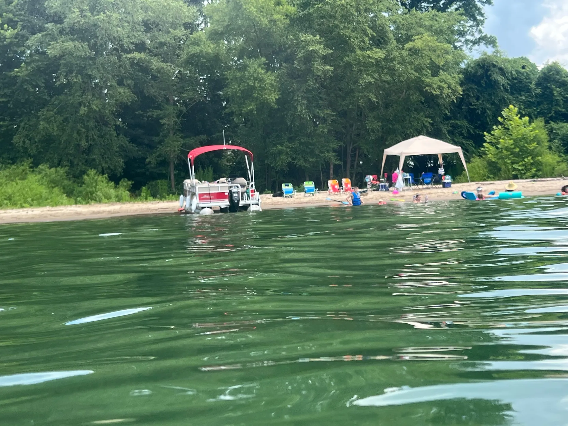 Perfect Pontoon for family outing on Lake Lanier