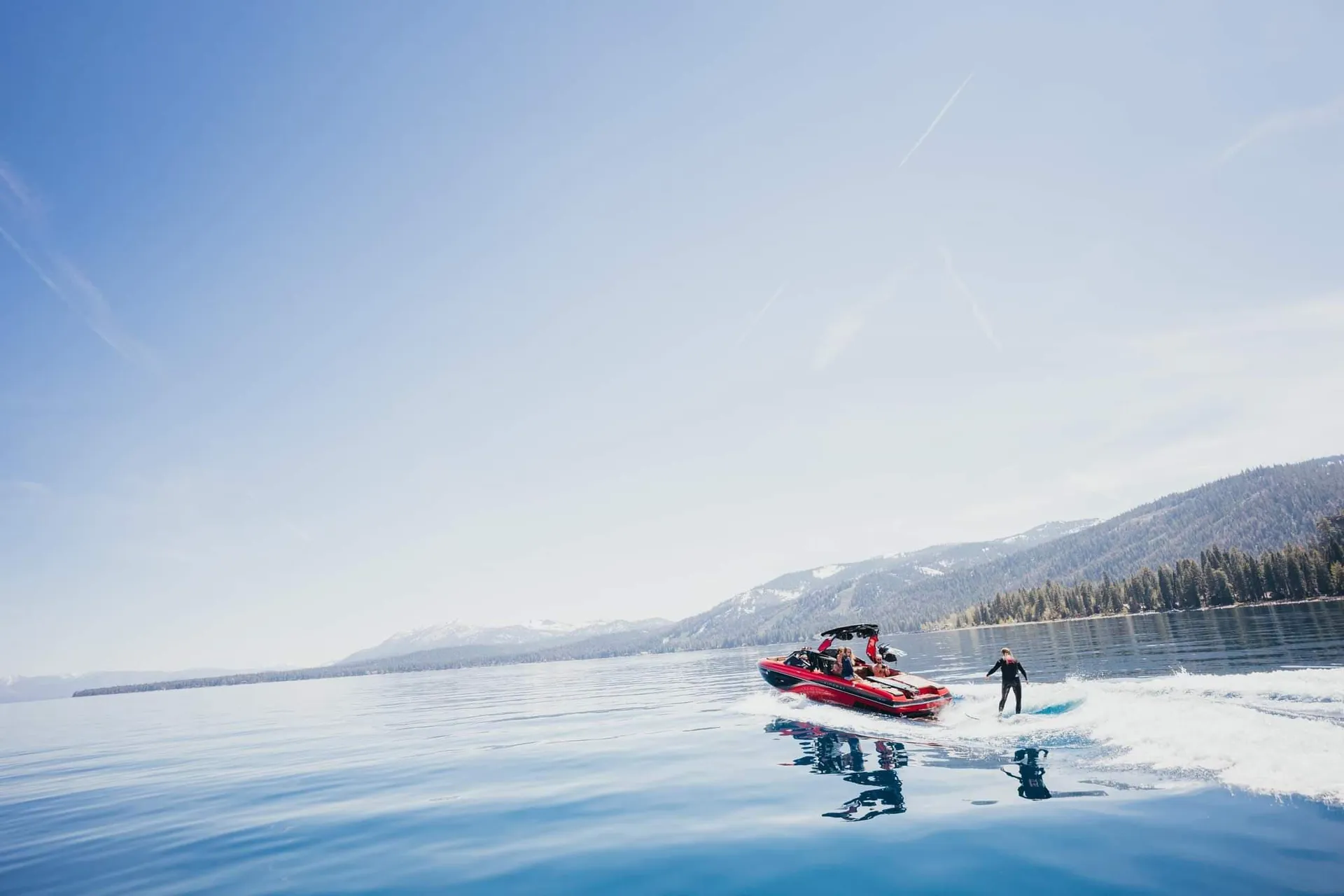 Lake Tahoe watersports w/ Captain Mastercraft X30