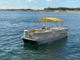 Tritoon party boat  boat photo