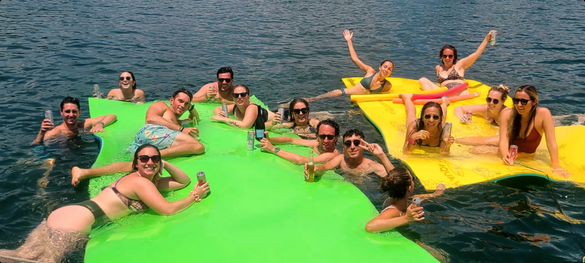 Double Decker Party Boat, Waterslide & Lily Pad!