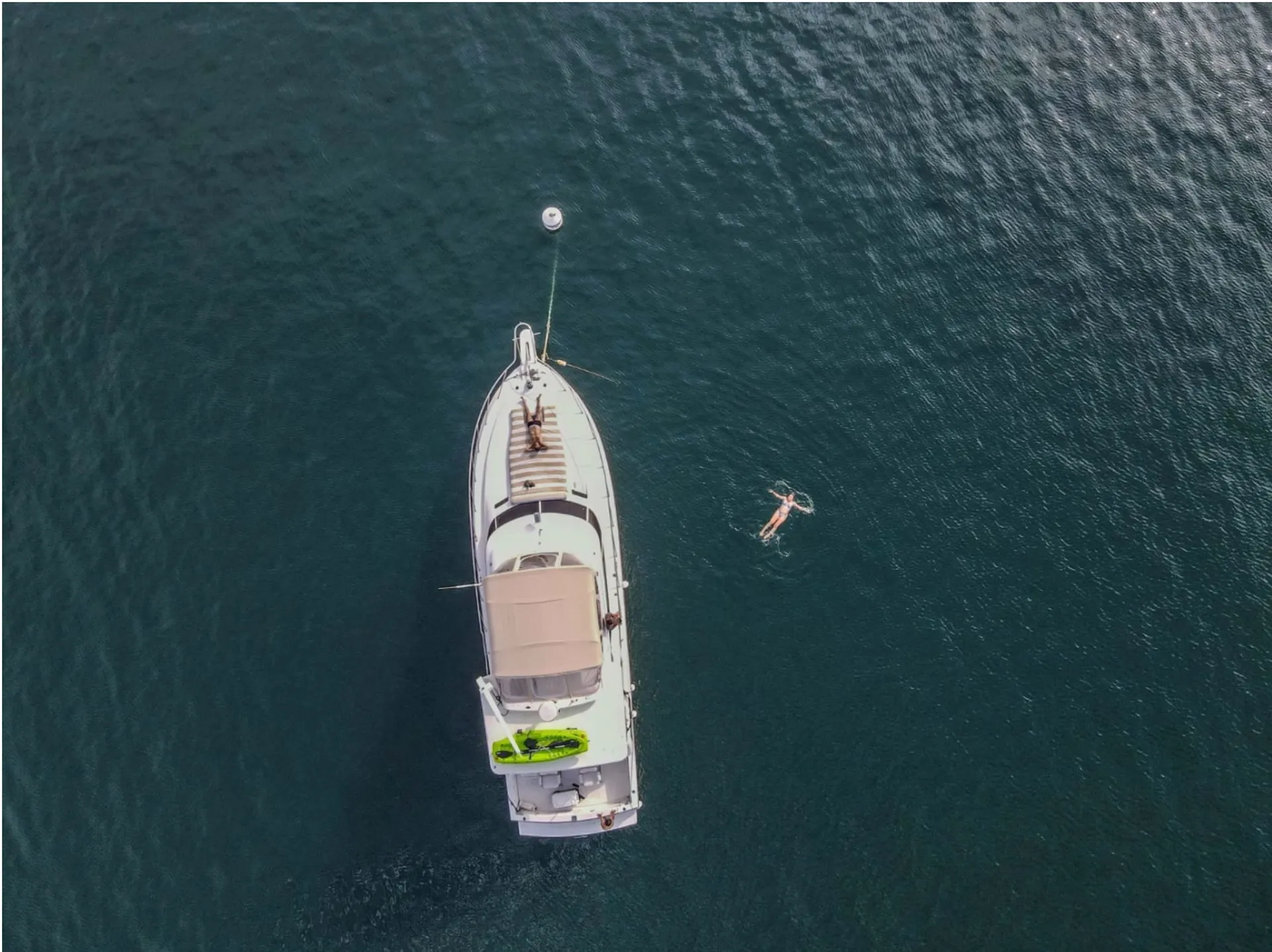 Enjoy life on a 50ft three level yacht. 12 people.