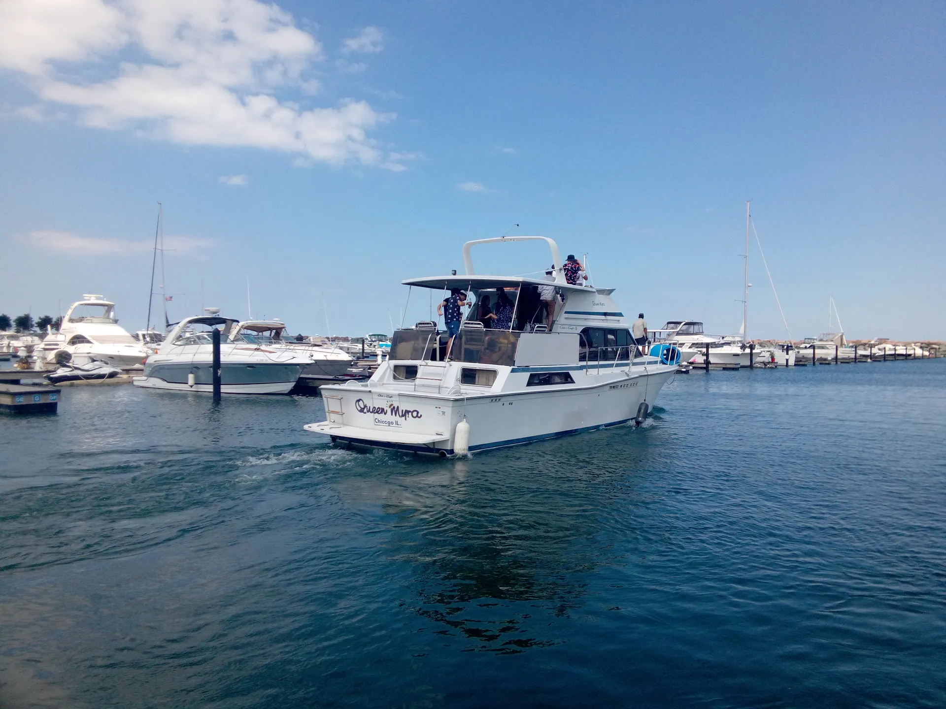 Queen Myra Yacht Charters on Lake Michigan or Dockside Party @ 31st St