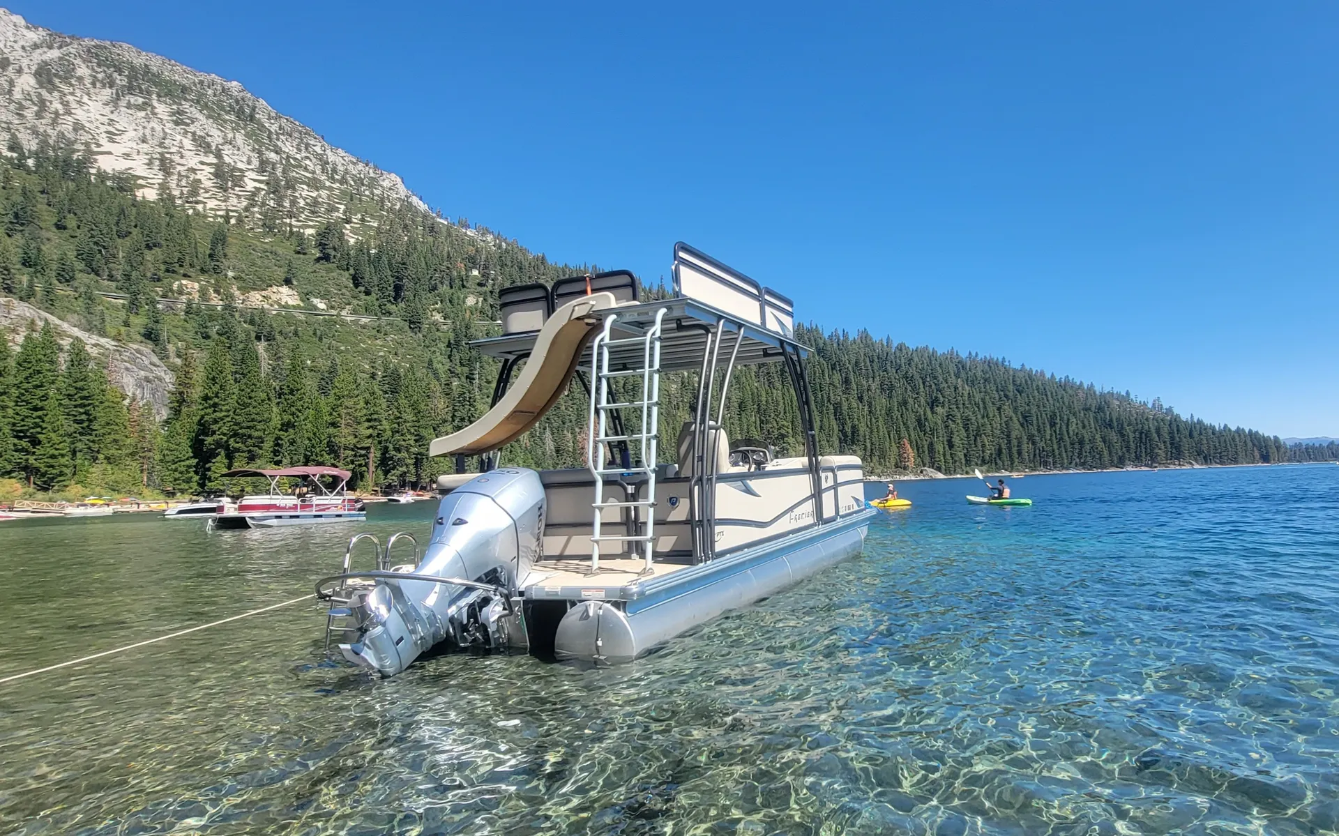 Luxury Double Decker Pontoon Party Boat with Slide